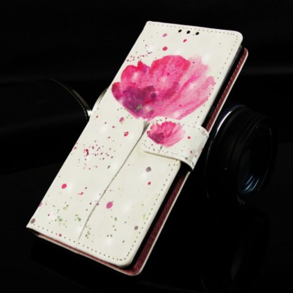 Hoesje Folio-hoesje voor Samsung Galaxy A70 Aquarel Halster