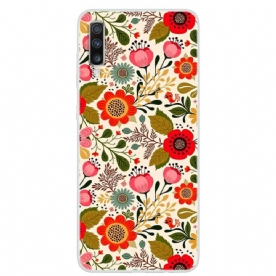 Hoesje voor Samsung Galaxy A70 Bloemen Tapijt