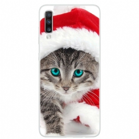 Hoesje voor Samsung Galaxy A70 Kerstkat