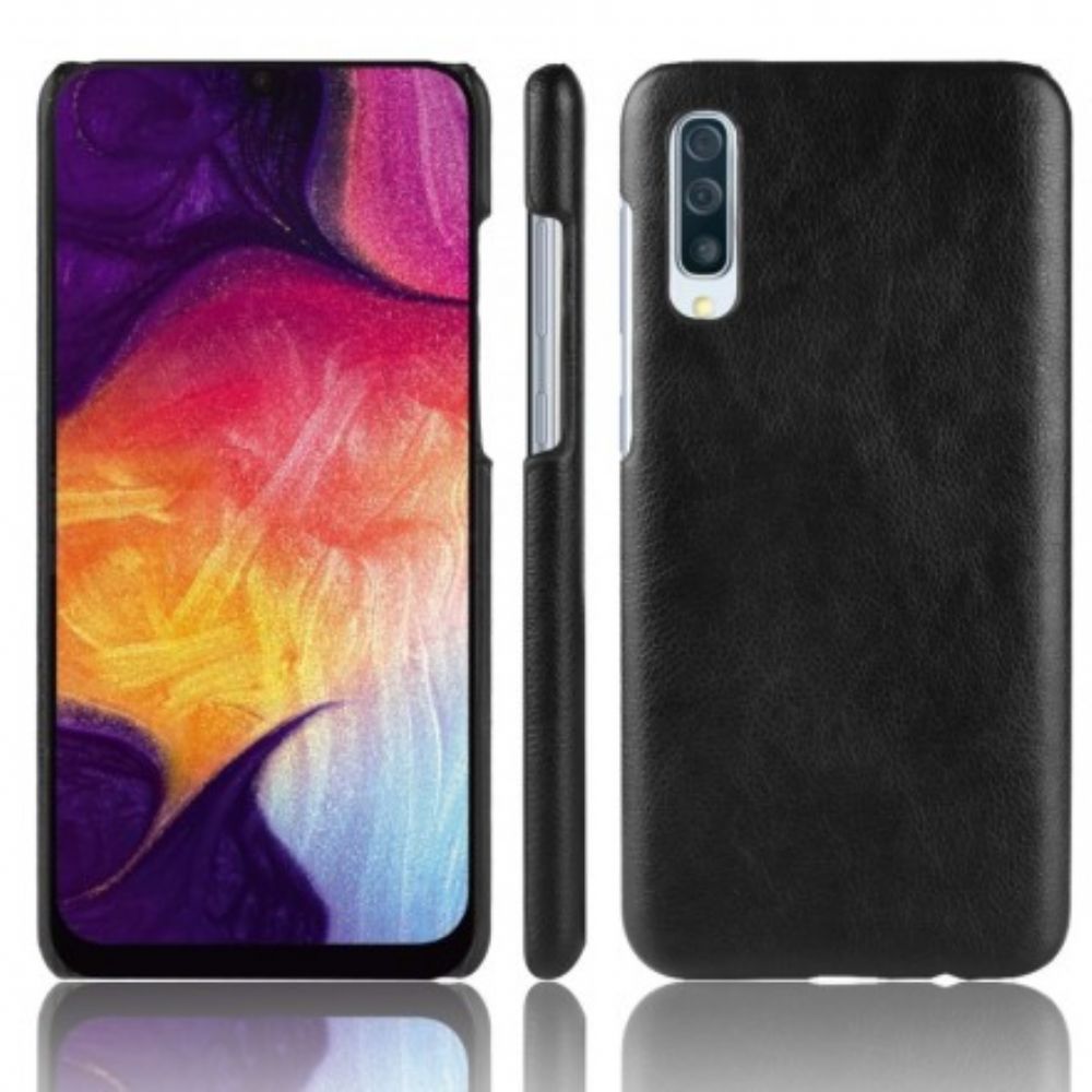 Hoesje voor Samsung Galaxy A70 Lichi-leereffect