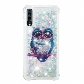 Hoesje voor Samsung Galaxy A70 Miss Glitteruil