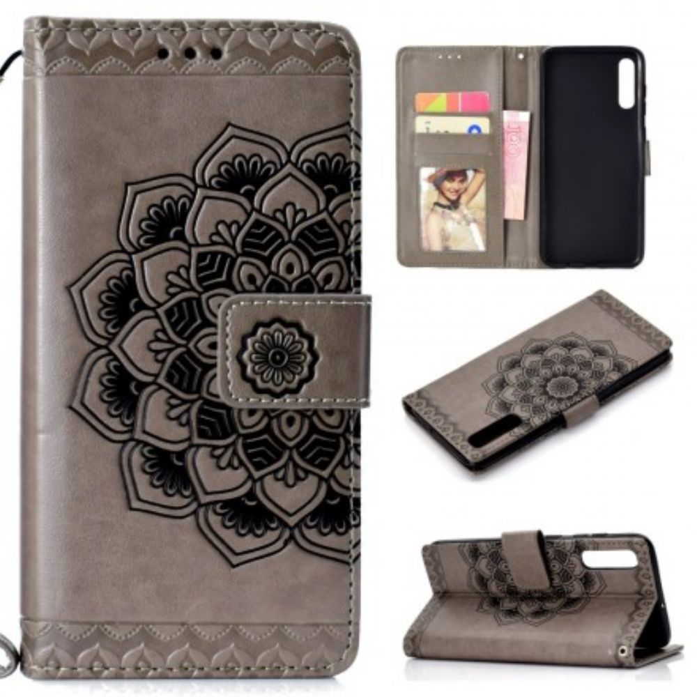 Leren Hoesje voor Samsung Galaxy A70 Chique Mandala