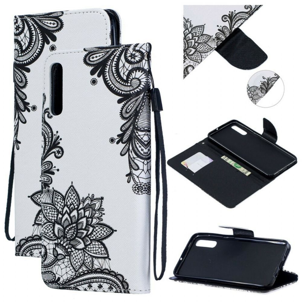 Leren Hoesje voor Samsung Galaxy A70 Met Ketting Kant Met Afneembare Riem