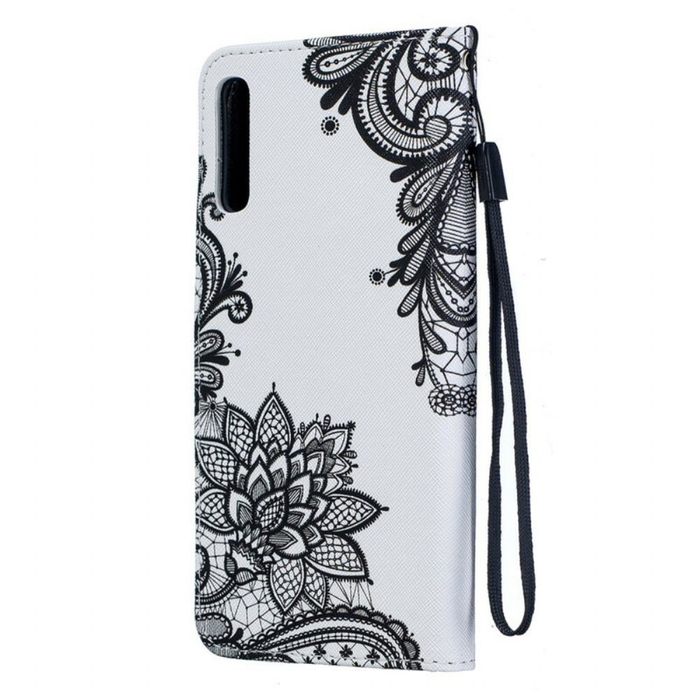 Leren Hoesje voor Samsung Galaxy A70 Met Ketting Kant Met Afneembare Riem