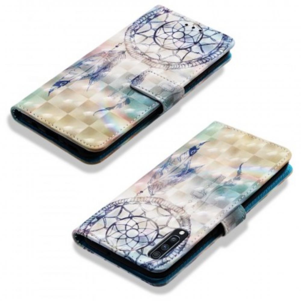 Leren Hoesje voor Samsung Galaxy A70 Pastelkleurige Dromenvanger