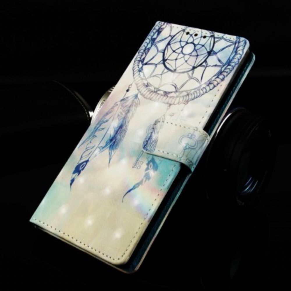 Leren Hoesje voor Samsung Galaxy A70 Pastelkleurige Dromenvanger