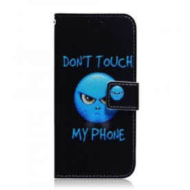 Leren Hoesje voor Samsung Galaxy A70 Telefoon Emoji