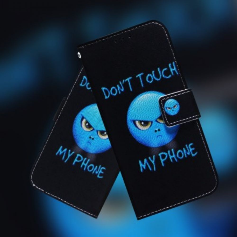 Leren Hoesje voor Samsung Galaxy A70 Telefoon Emoji