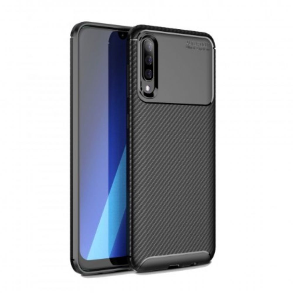 Telefoonhoesje voor Samsung Galaxy A70 Flexibele Koolstofvezeltextuur