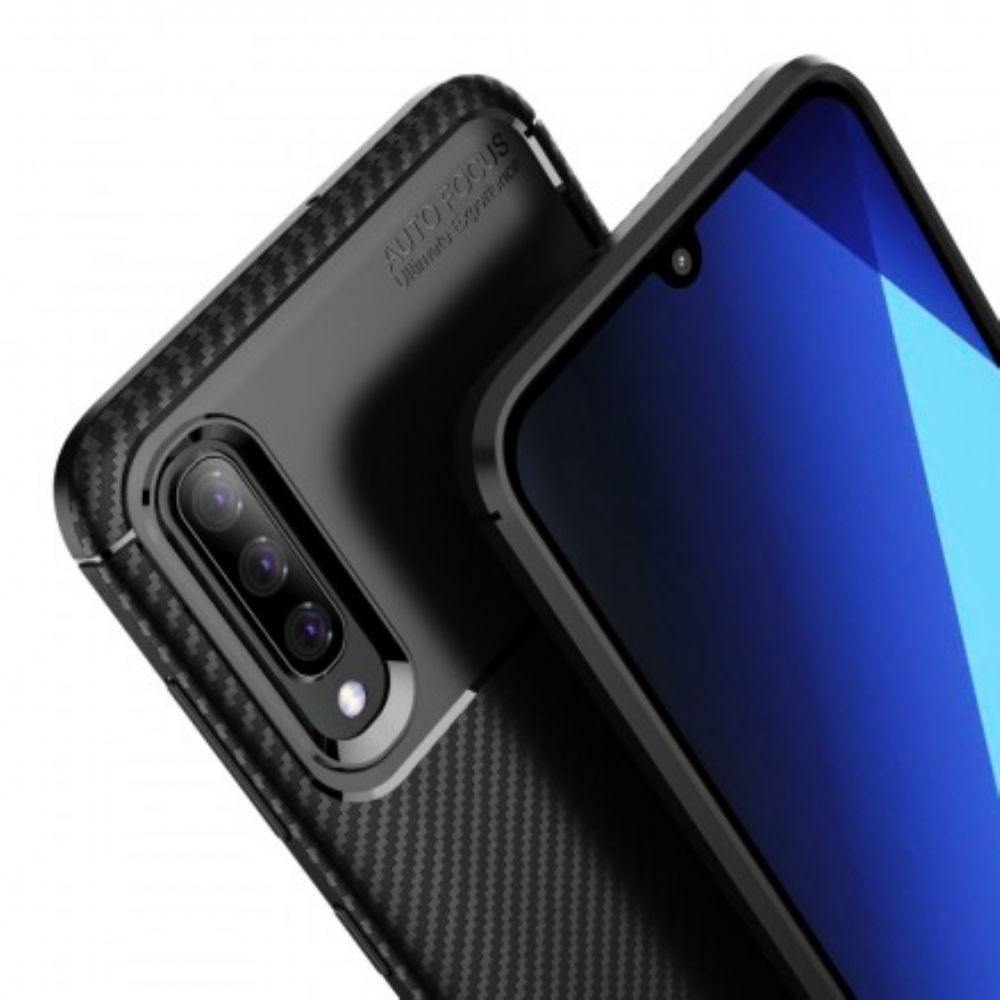 Telefoonhoesje voor Samsung Galaxy A70 Flexibele Koolstofvezeltextuur