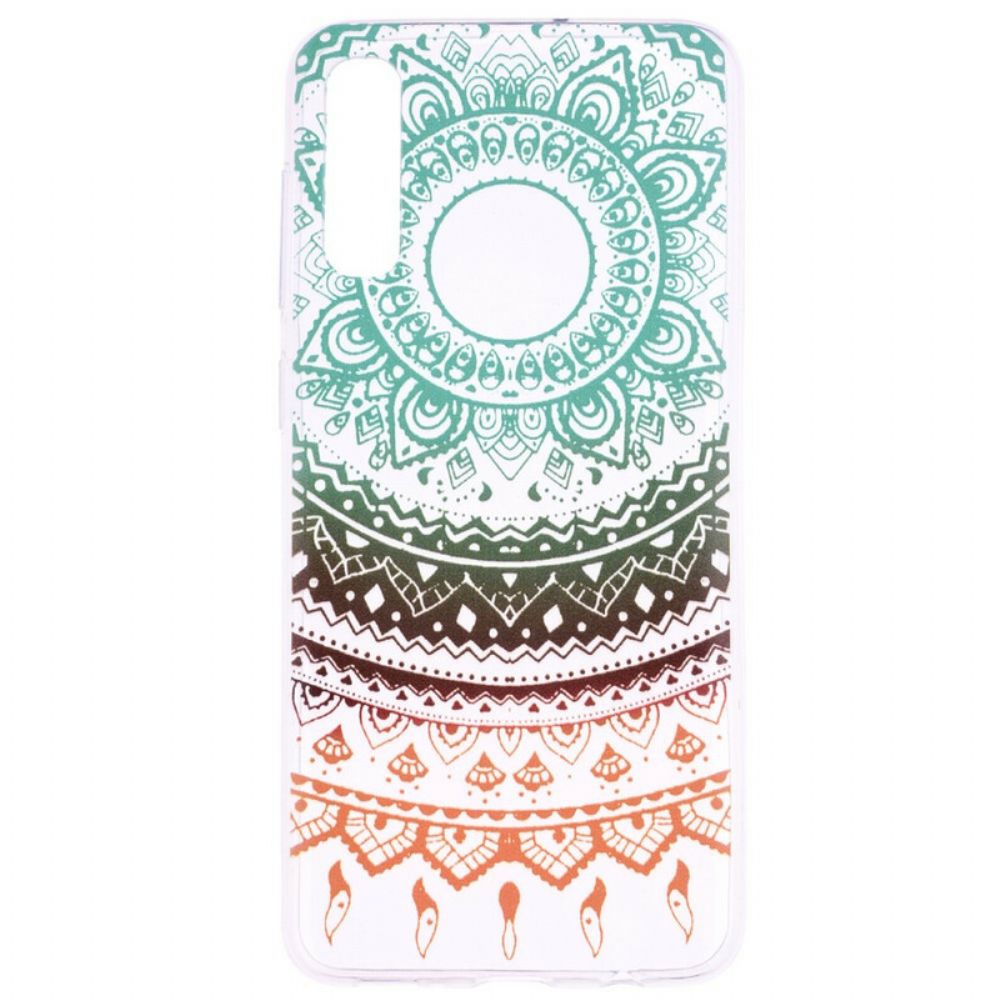 Telefoonhoesje voor Samsung Galaxy A70 Vintage Gekleurde Mandala Naadloos