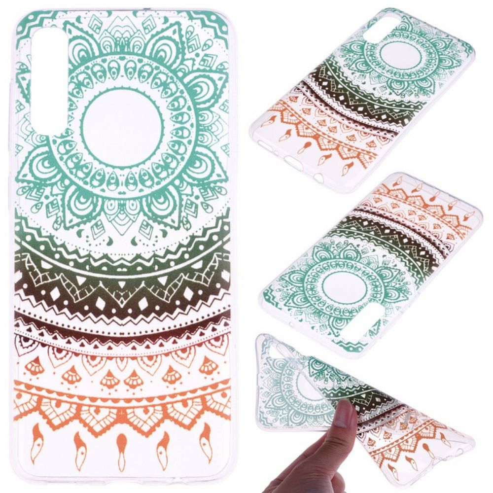 Telefoonhoesje voor Samsung Galaxy A70 Vintage Gekleurde Mandala Naadloos