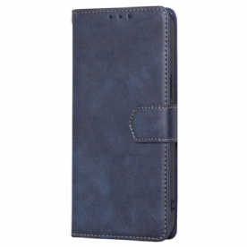 Folio-hoesje voor Xiaomi 12T / 12T Pro Couture-leereffect