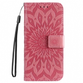 Folio-hoesje voor Xiaomi 12T / 12T Pro Met Ketting Strakke Mandala