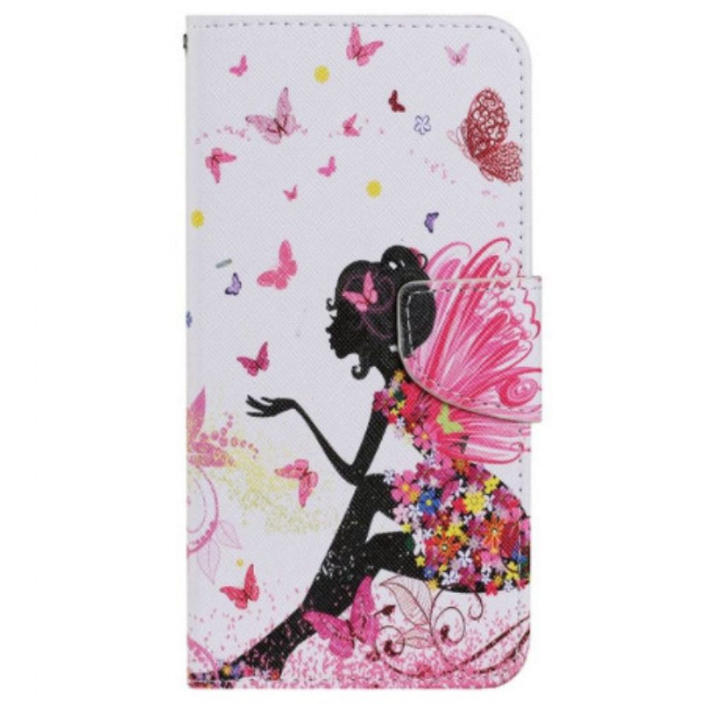 Leren Hoesje voor Xiaomi 12T / 12T Pro Met Ketting Magische Fee Met Riem