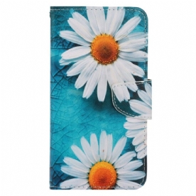 Leren Hoesje voor Xiaomi 12T / 12T Pro Met Ketting Strakke Daisy