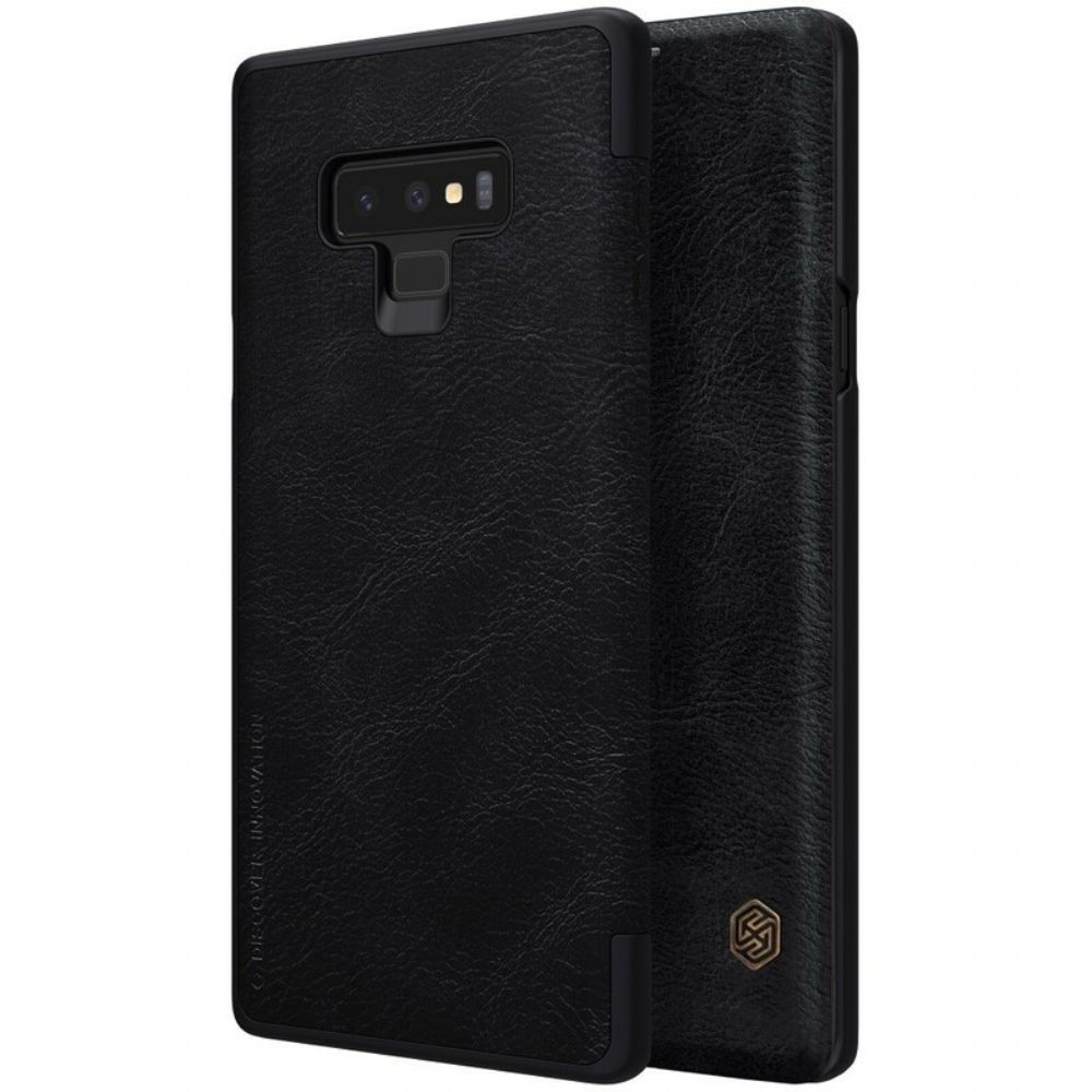 Bescherming Hoesje voor Samsung Galaxy Note 9 Folio-hoesje Nillkin Qin-serie