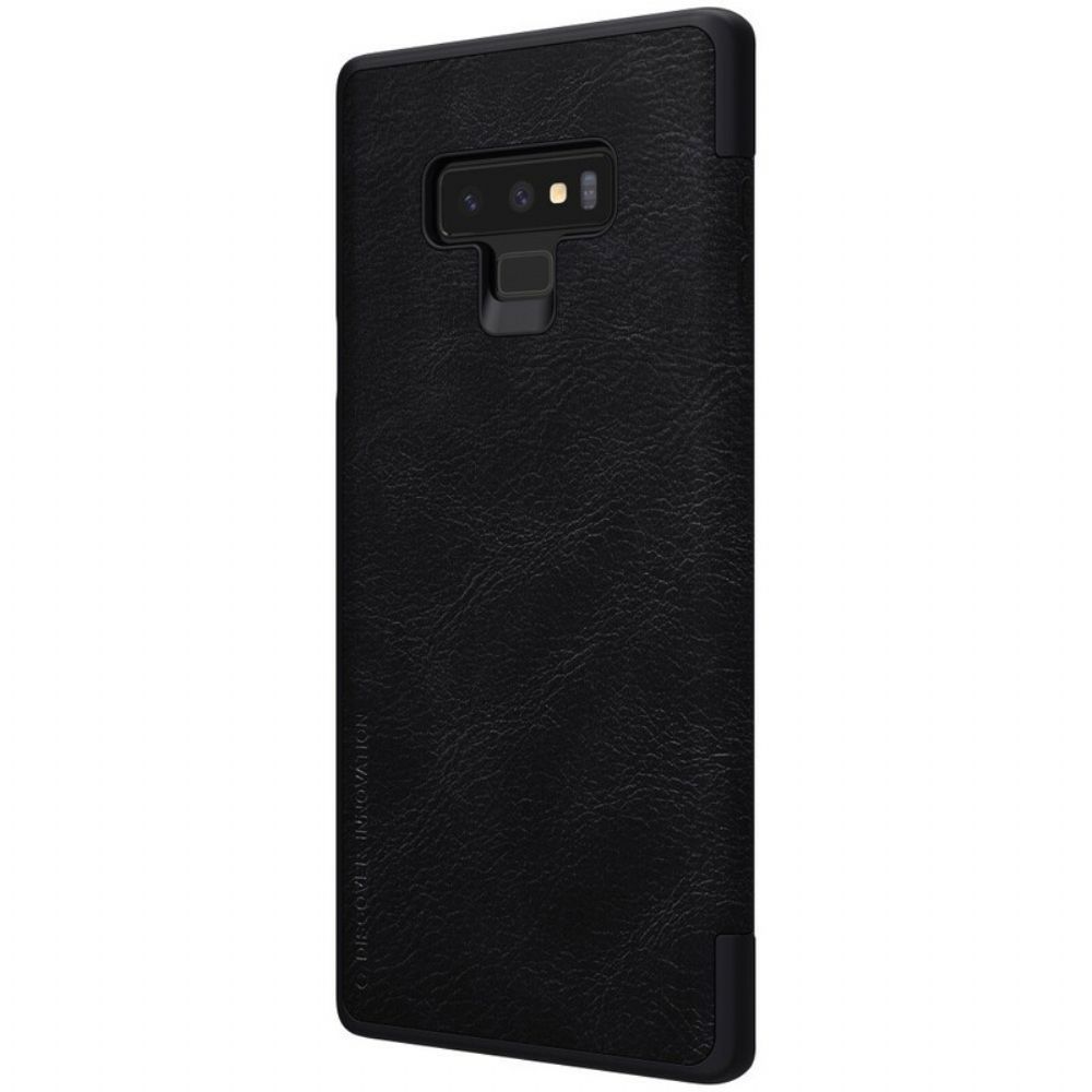 Bescherming Hoesje voor Samsung Galaxy Note 9 Folio-hoesje Nillkin Qin-serie