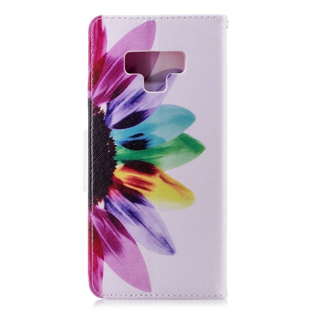 Folio-hoesje voor Samsung Galaxy Note 9 Aquarel Bloem