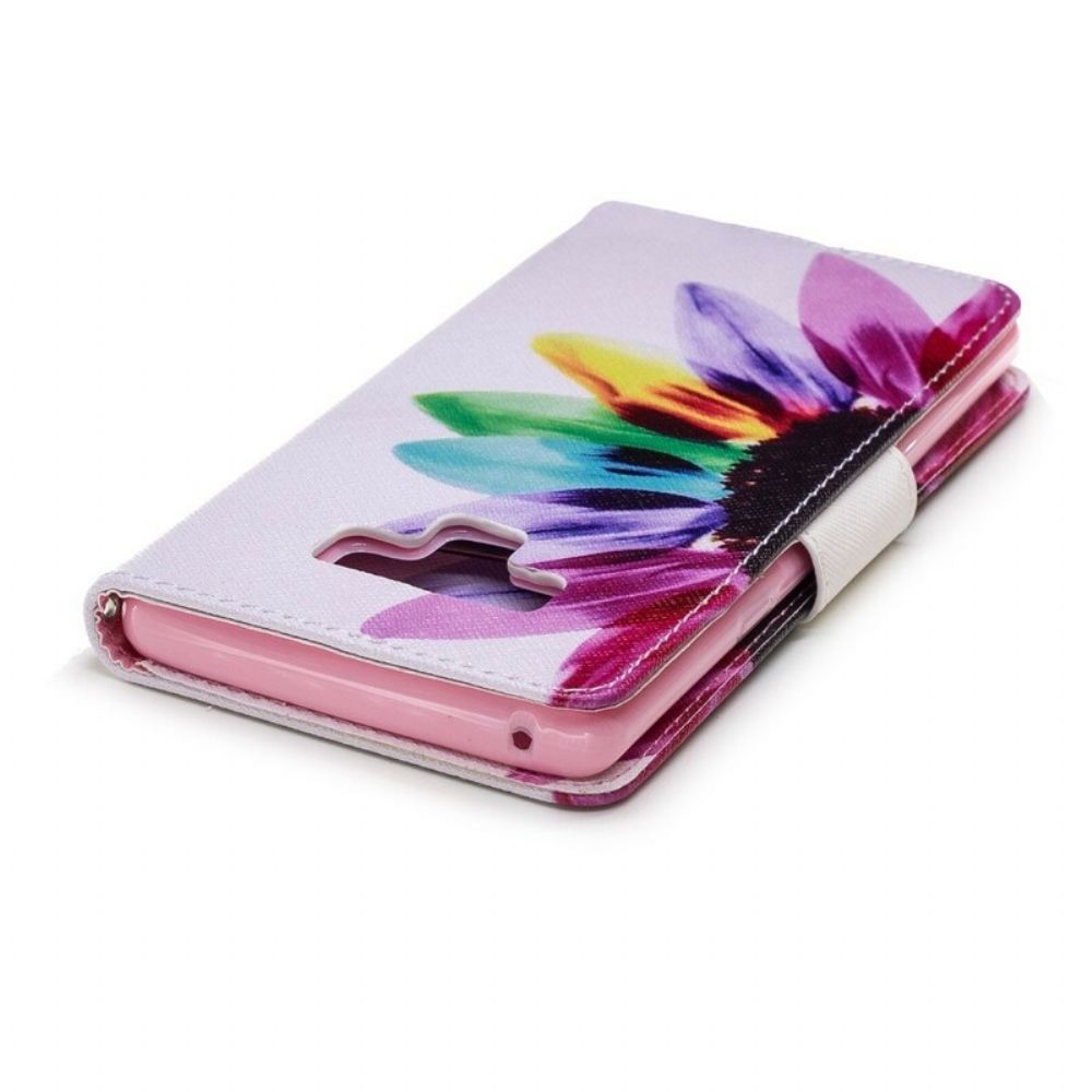 Folio-hoesje voor Samsung Galaxy Note 9 Aquarel Bloem