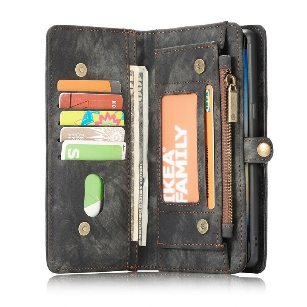 Folio-hoesje voor Samsung Galaxy Note 9 Caseme Vintage Leer