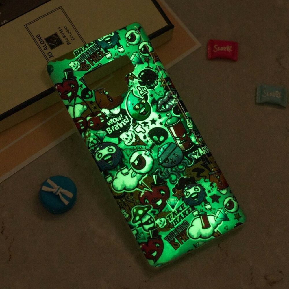 Hoesje voor Samsung Galaxy Note 9 Fluorescerende Waanzin