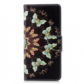 Leren Hoesje voor Samsung Galaxy Note 9 Vlindermandala