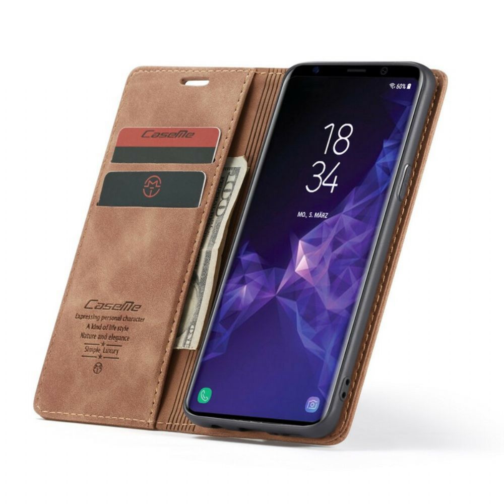 Bescherming Hoesje voor Samsung Galaxy S9 Folio-hoesje Caseme Kunstleer