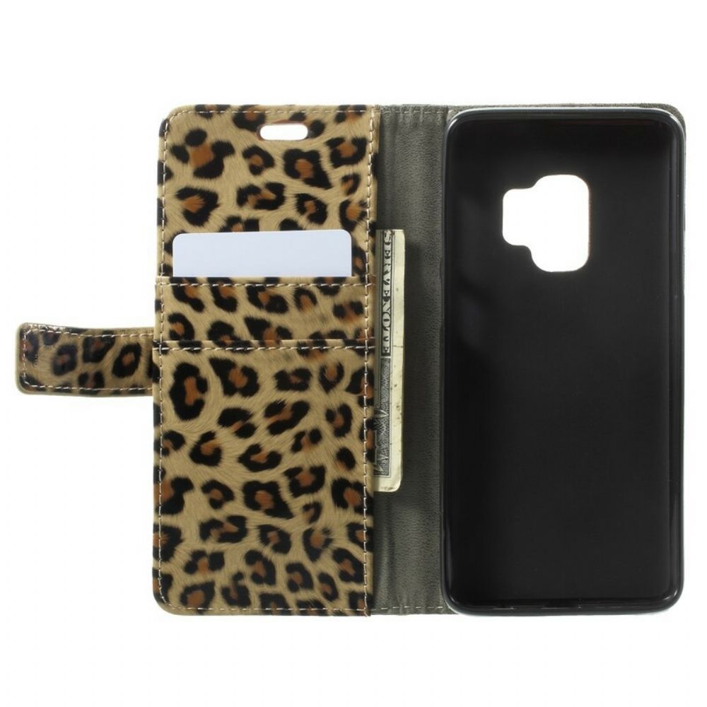 Flip Case voor Samsung Galaxy S9 Luipaard