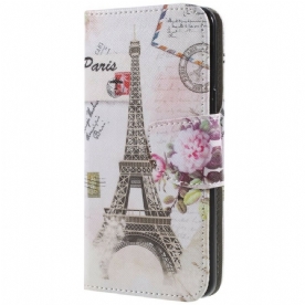 Flip Case voor Samsung Galaxy S9 Retro Eiffeltoren