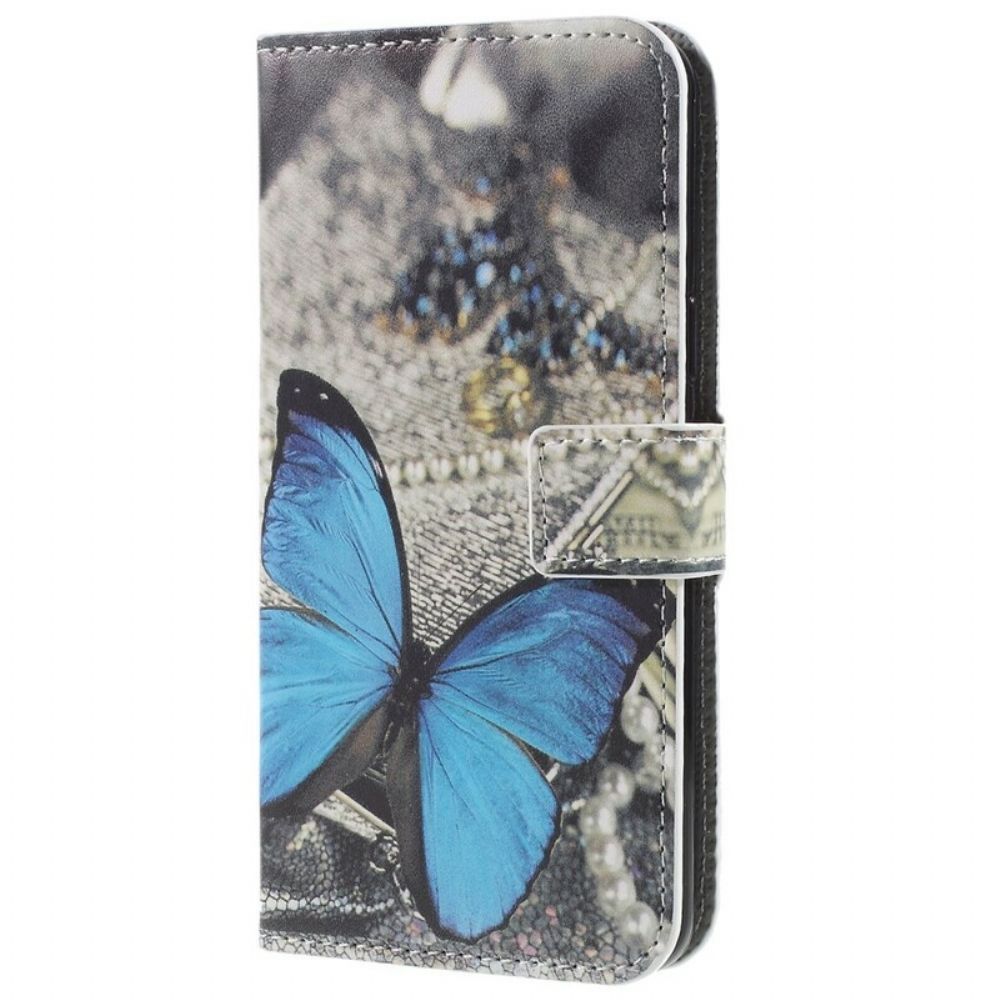 Folio-hoesje voor Samsung Galaxy S9 Blauwe Vlinder