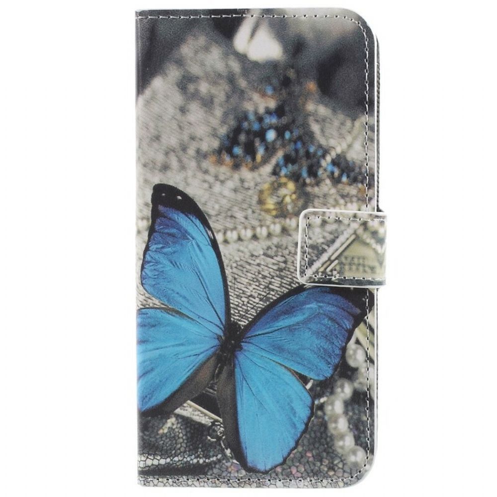 Folio-hoesje voor Samsung Galaxy S9 Blauwe Vlinder