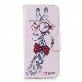 Folio-hoesje voor Samsung Galaxy S9 Nerdy Giraf