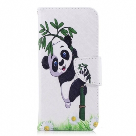 Folio-hoesje voor Samsung Galaxy S9 Panda Op Bamboe