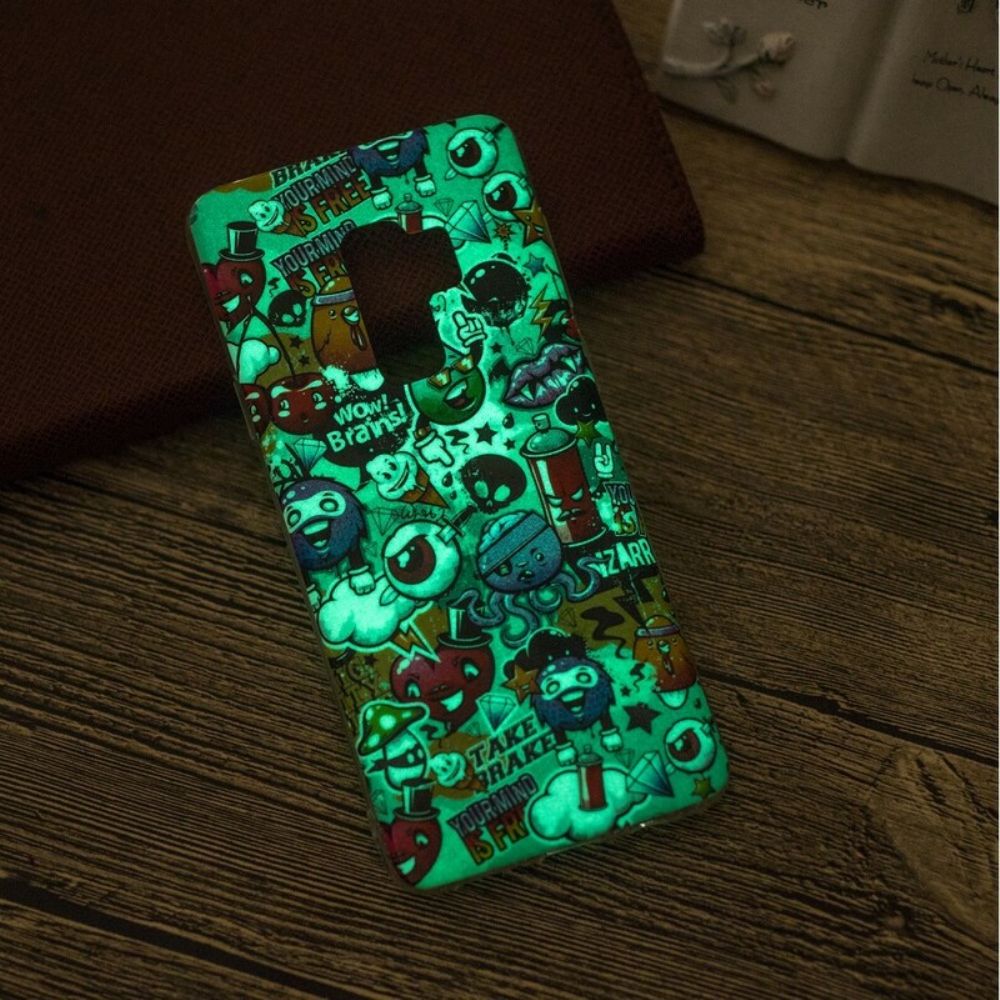 Hoesje voor Samsung Galaxy S9 Fluorescerende Waanzin