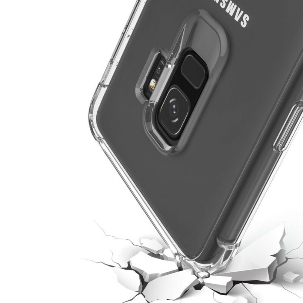 Hoesje voor Samsung Galaxy S9 Transparante Leeu Beschermende Kussens