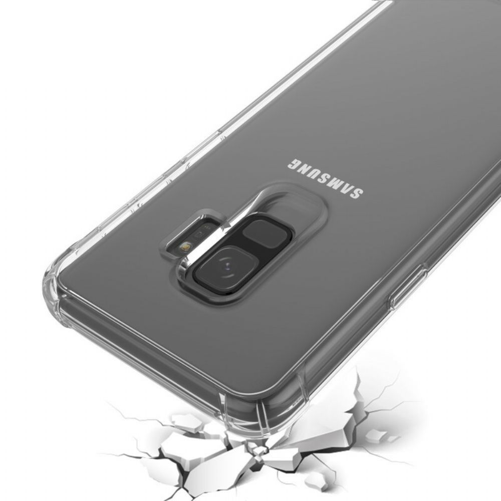 Hoesje voor Samsung Galaxy S9 Transparante Leeu Beschermende Kussens