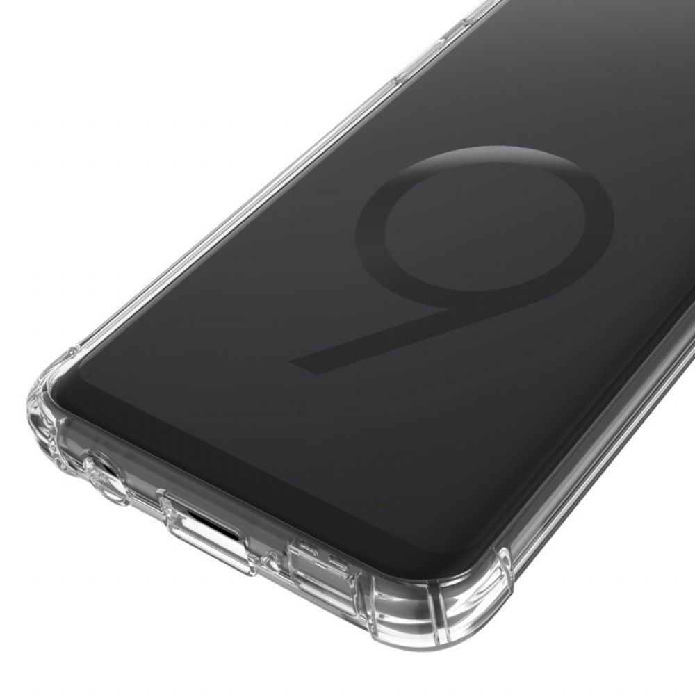 Hoesje voor Samsung Galaxy S9 Transparante Leeu Beschermende Kussens