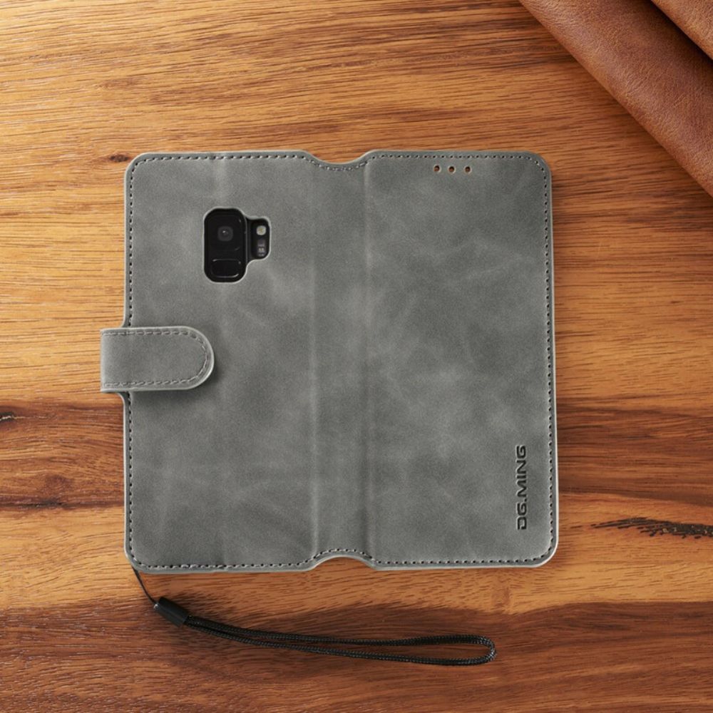 Leren Hoesje voor Samsung Galaxy S9 Dg.ming Retro