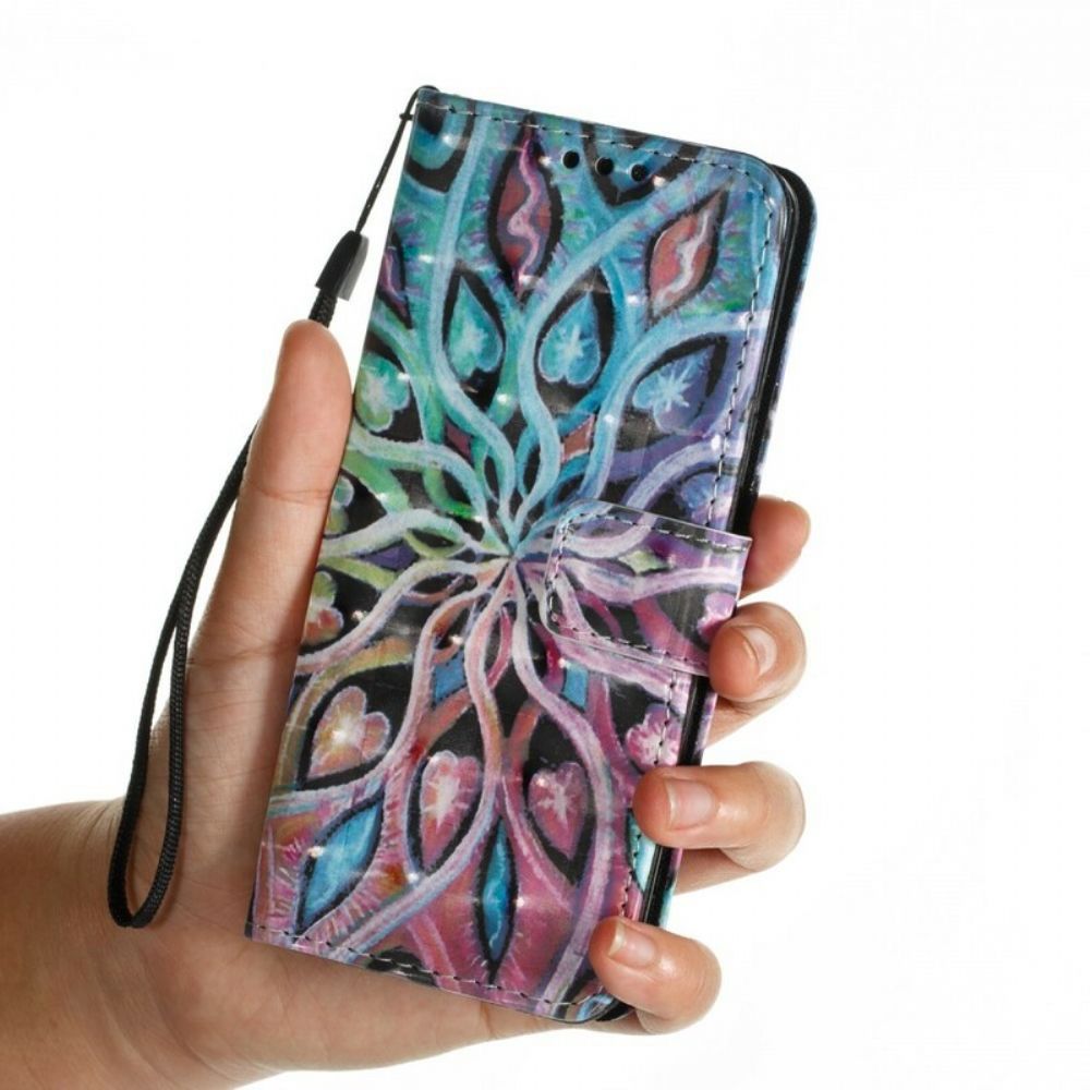 Leren Hoesje voor Samsung Galaxy S9 Kleurrijke Plant