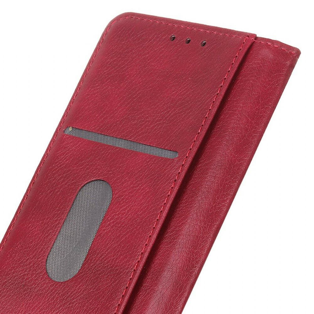 Bescherming Hoesje voor Oppo Find X2 Pro Folio-hoesje Elegance Split Litchi Leer