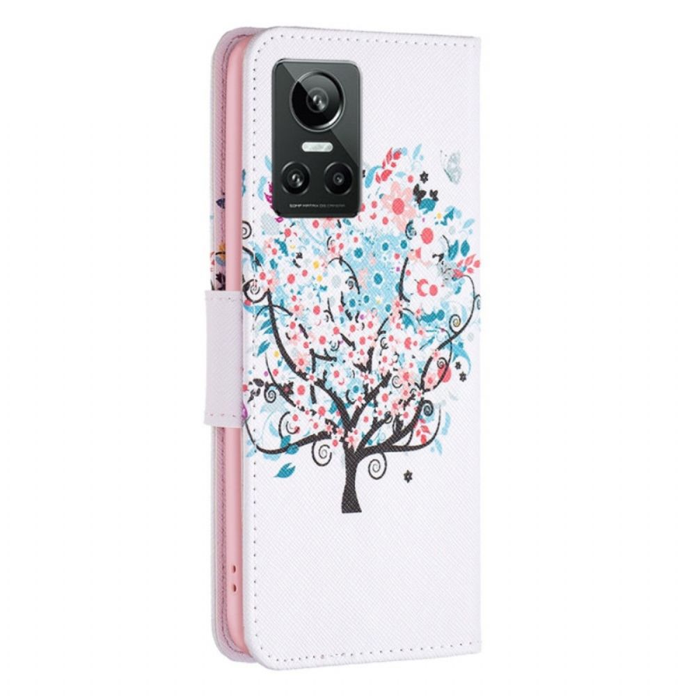 Flip Case voor Realme GT Neo 3 Fantasieboom