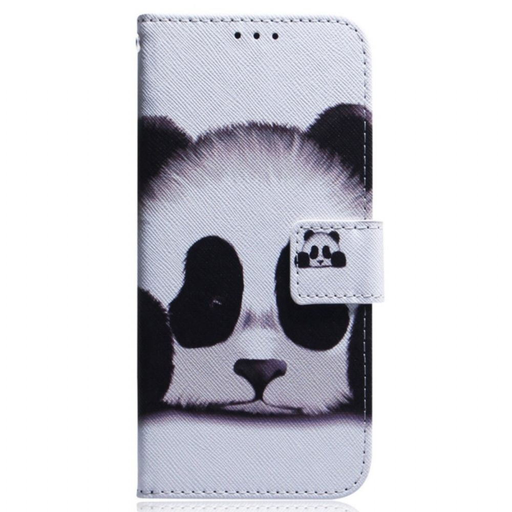 Flip Case voor Realme GT Neo 3 Verdrietig Panda