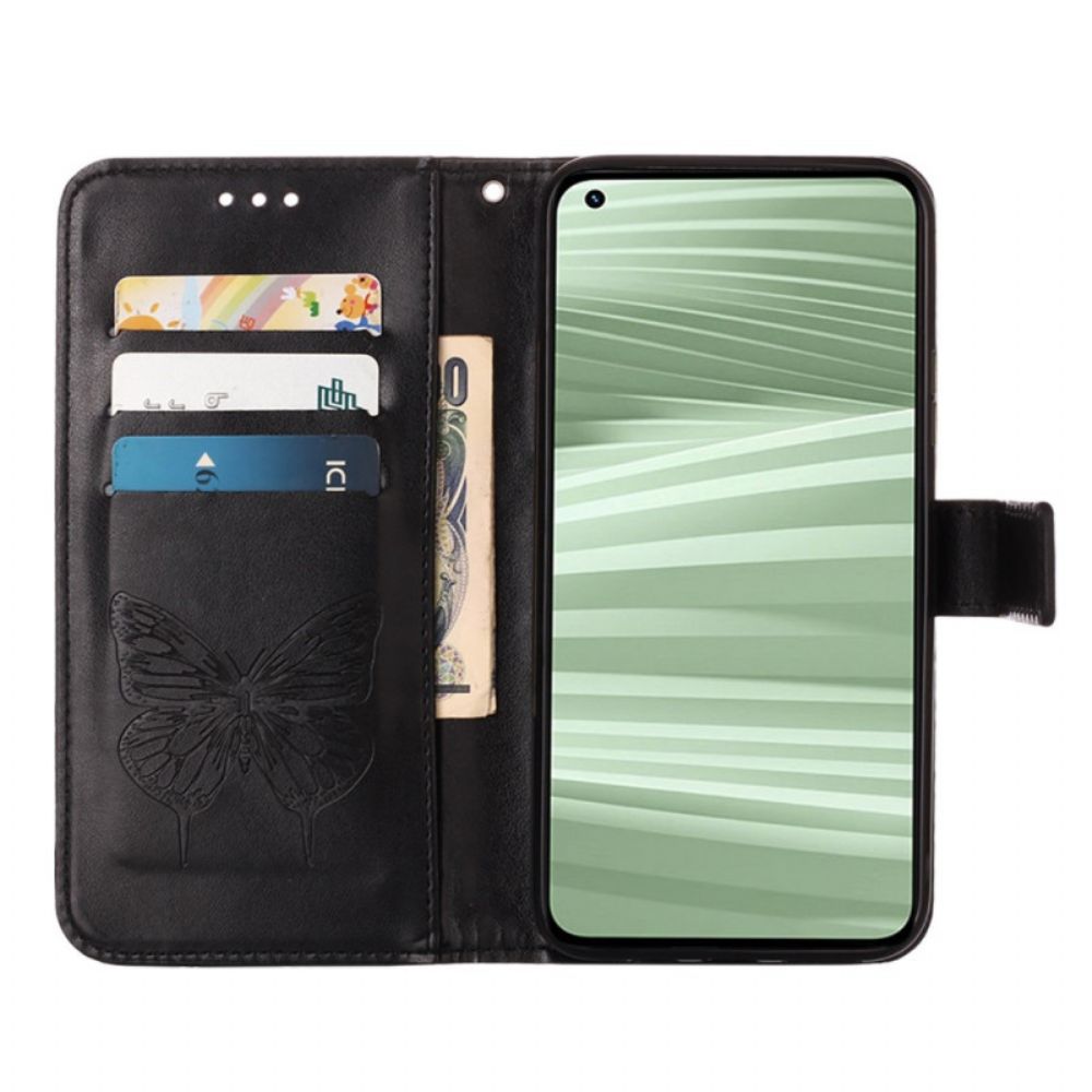 Flip Case voor Realme GT Neo 3 Vlinderpatroon