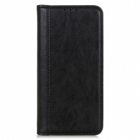 Bescherming Hoesje voor Samsung Galaxy A03 Core Folio-hoesje Elegance Split Litchi Leer