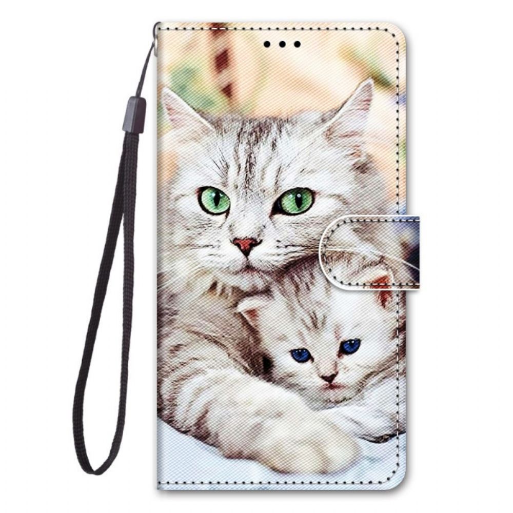 Folio-hoesje voor Samsung Galaxy A03 Core Kattenfamilie