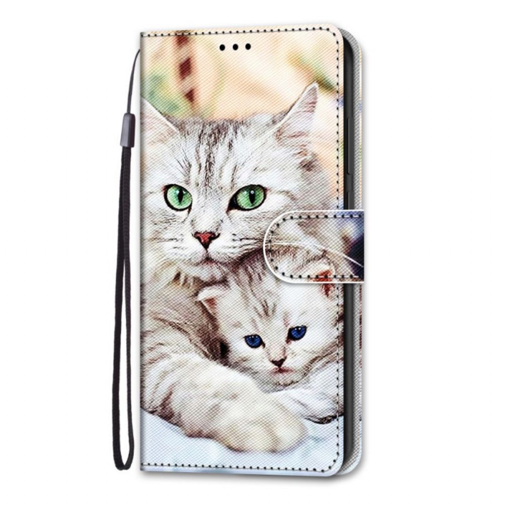 Folio-hoesje voor Samsung Galaxy A03 Core Kattenfamilie