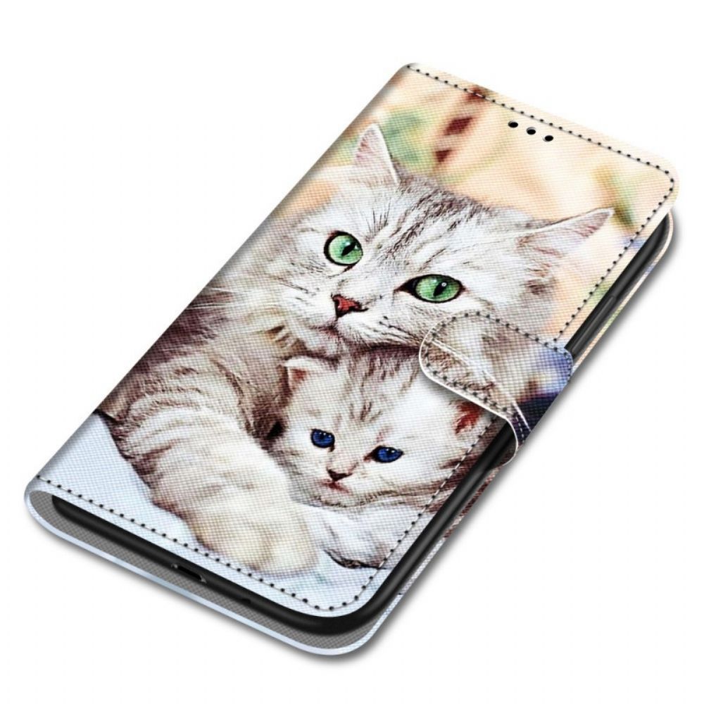 Folio-hoesje voor Samsung Galaxy A03 Core Kattenfamilie