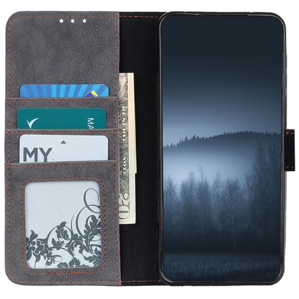 Folio-hoesje voor Samsung Galaxy A03 Core Khazneh Retro Splitleer