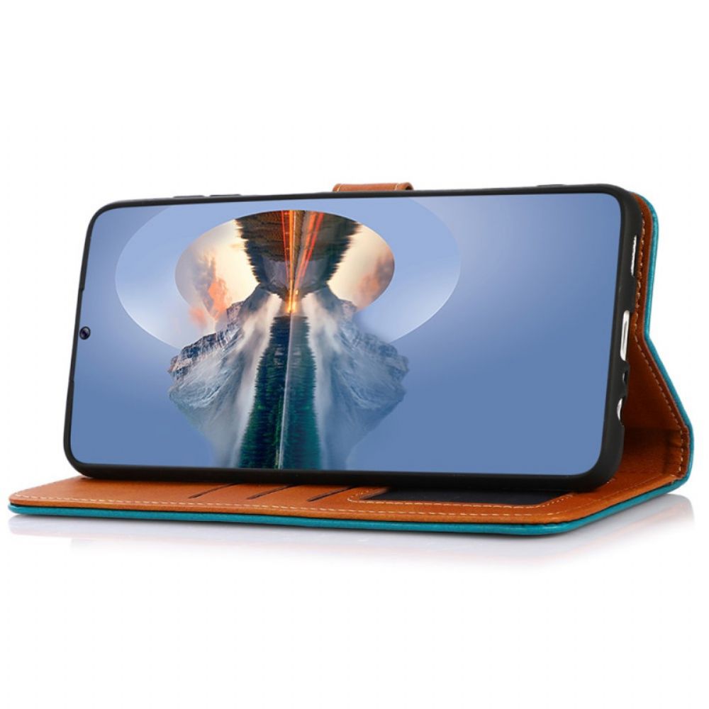 Folio-hoesje voor Samsung Galaxy A03 Core Kunstleer Met Khazneh-band